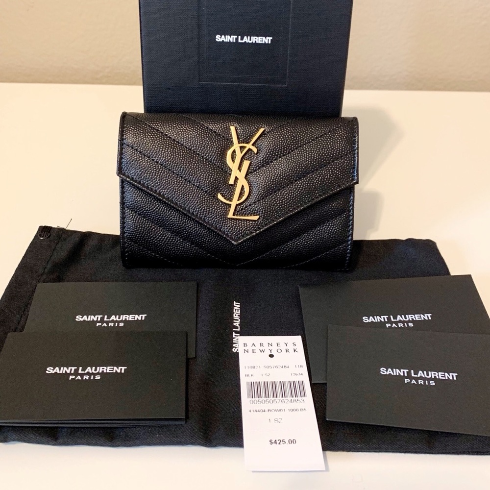 ❌SOLD❌NWT Saint Laurent Monogram Small Wallet - Picture 8 of 8